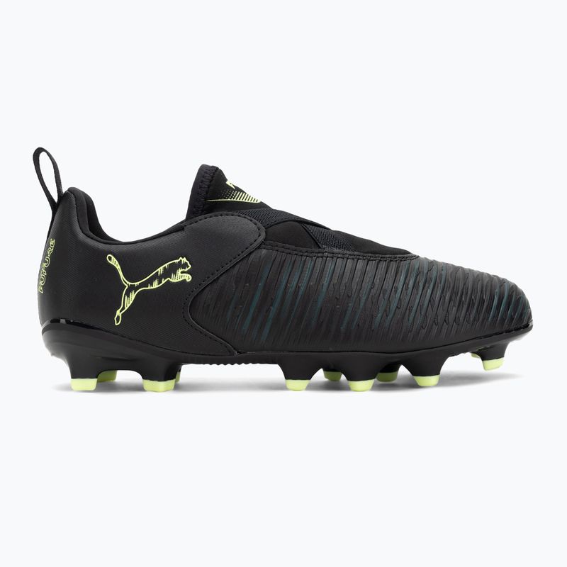 PUMA Future 8 Match LL FG/AG Jr children's football boots puma black/fizzy light/green terrain 2
