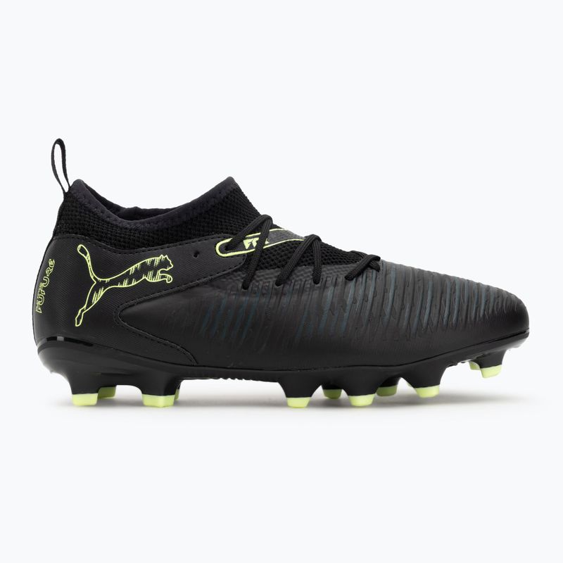 PUMA Future 8 Match FG/AG Jr children's football boots puma black/fizzy light/green terrain 2