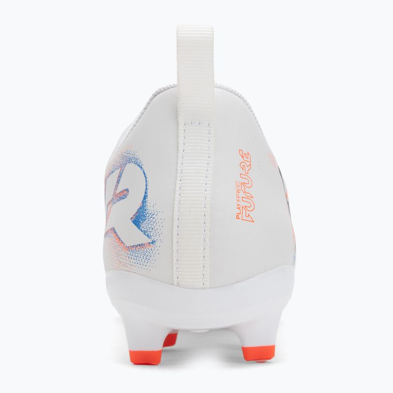 PUMA Future 8 Play FG/AG Jr children's football boots puma white/puma black/glowing red 6