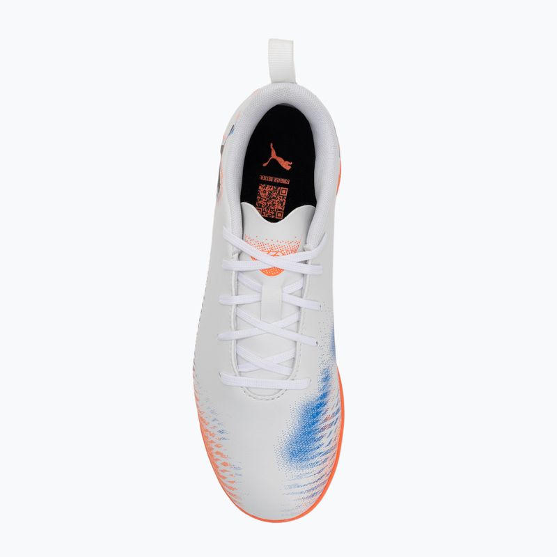 PUMA Future 8 Play It Jr children's football boots puma white/puma black/glowing red 5