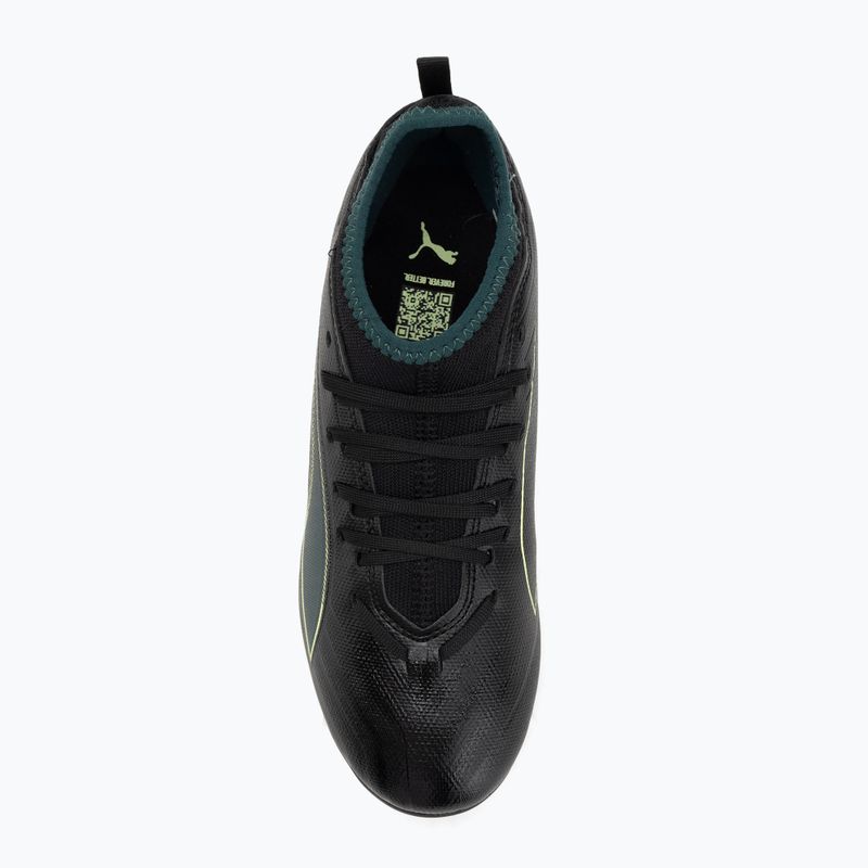 PUMA Ultra 6 Match FG/AG Jr children's football boots puma black/fizzy light/green terrain 5