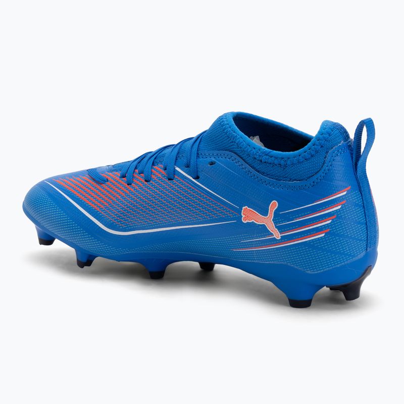 PUMA Ultra 6 Match FG/AG Jr children's football boots ultra blue/puma white/glowing red 3