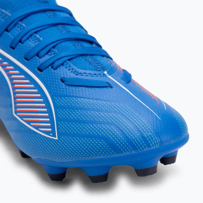 PUMA Ultra 6 Match FG/AG Jr children's football boots ultra blue/puma white/glowing red 7