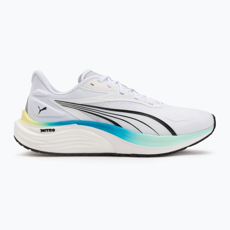 Men's running shoes PUMA Electrify Nitro 4 puma white/mint melt/speed blue 2