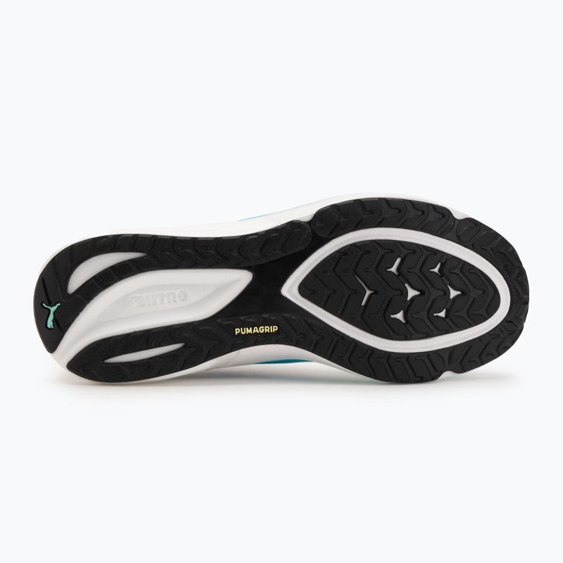Men's running shoes PUMA Electrify Nitro 4 puma white/mint melt/speed blue 4