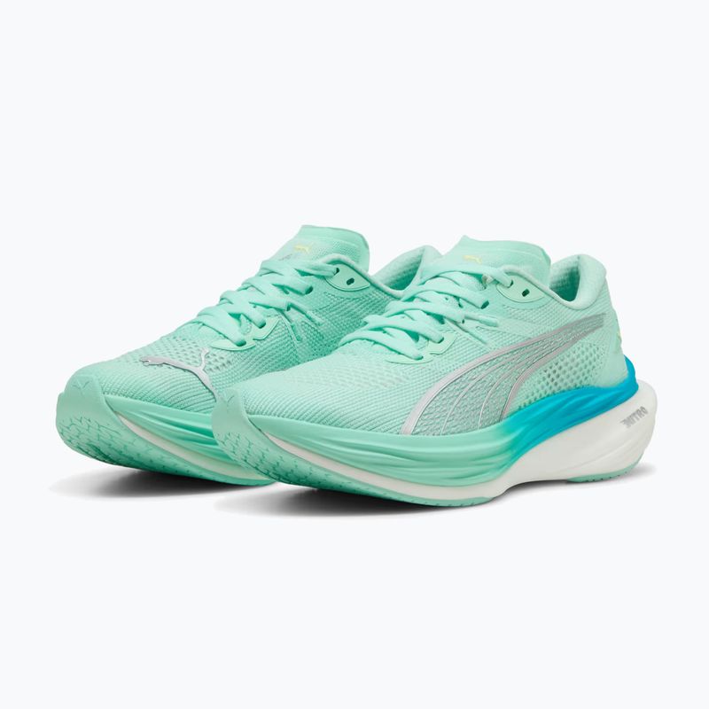 Women's running shoes PUMA Deviate Nitro 3 mint melt/speed blue 4
