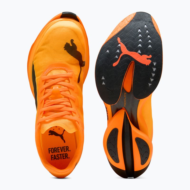 Men's PUMA Fast-R Nitro Elite 3 heat fire / sun stream running shoes 6