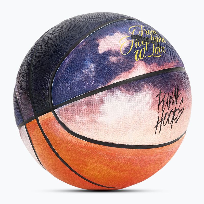 PUMA Hooptopia Sunset Basketball flame orange/puma black/multicolor size 7 2