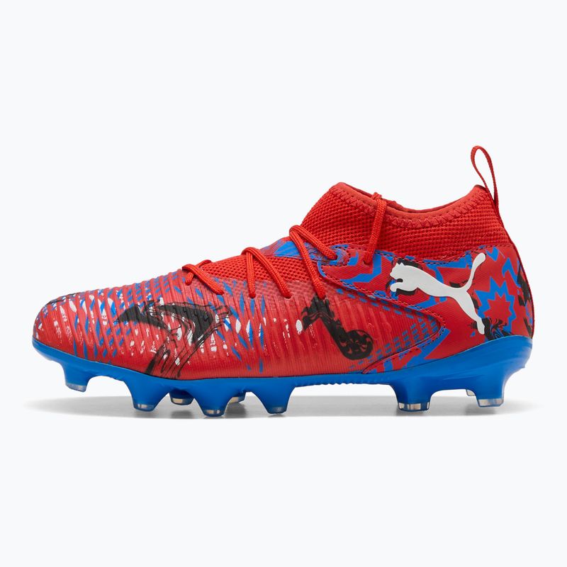 PUMA Future 8 Match Playmakers FG/AG Jr children's football boots puma red/puma black/ultra blue/pink pixel