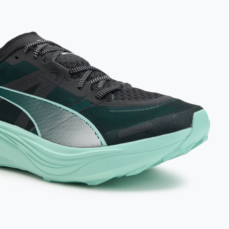 Men's PUMA Deviate Nitro Elite Trail green terrain / mint melt running shoes 7