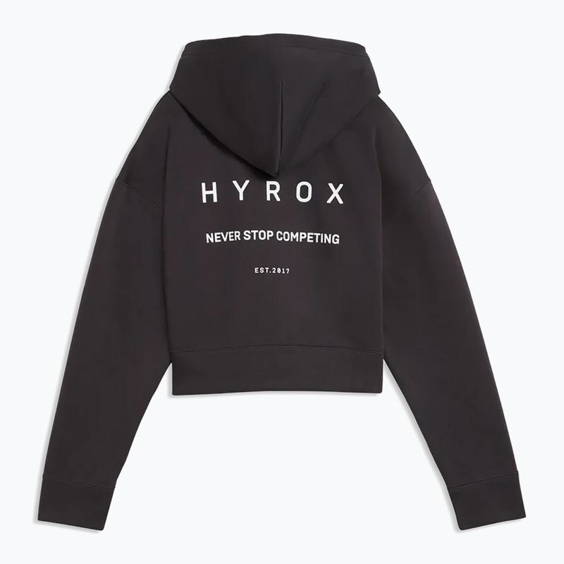 Women's sweatshirt Puma Hyrox World Cropped Hoodie black/white 2
