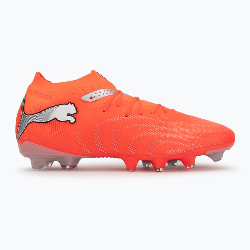 Football boots PUMA Future 9 Pro FG/AG glowing red/puma white/puma black/puma silver 2