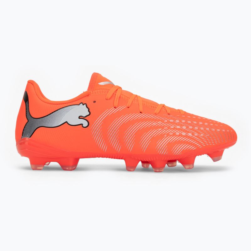 Football boots PUMA Future 9 Play FG/AG glowing red/puma white/puma black/puma silver 2