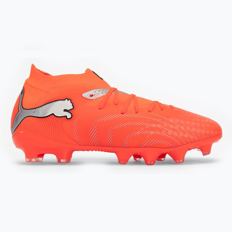Children's football boots PUMA Future 9 Pro FG/AG Jr glowing red/puma white/puma black/puma silver 2