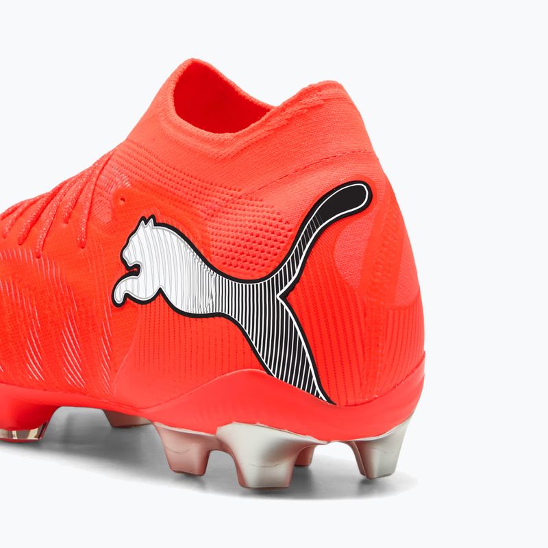 Football boots PUMA Future 9 Ultimate FG glowing red/puma white/puma black/puma silver 8