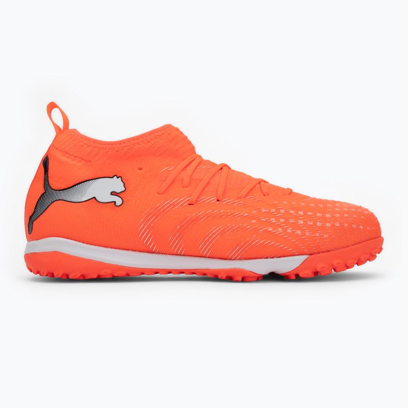 Football boots PUMA Future 9 Match TT + Mid Jr glowing red/puma white/puma black/puma silver 2