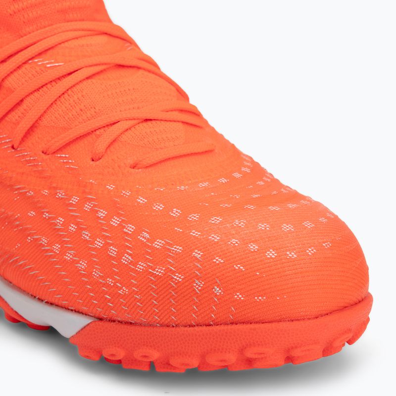 Football boots PUMA Future 9 Match TT + Mid Jr glowing red/puma white/puma black/puma silver 7