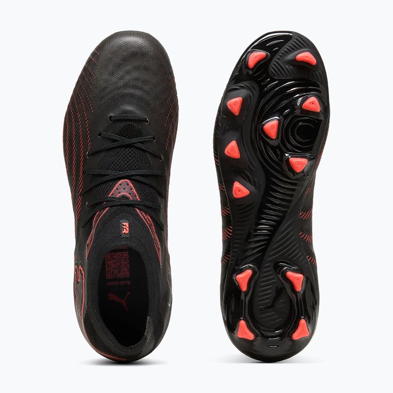 Children's football boots PUMA Future 9 Pro FG/AG Jr puma black/puma white/blue jewel 11