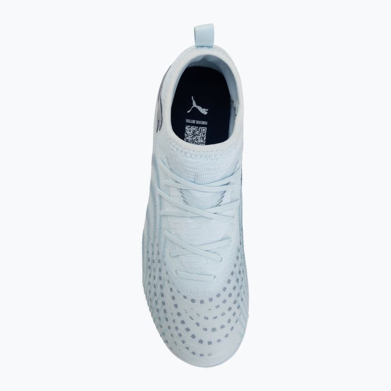 Children's football boots PUMA Future 9 Match TT + Mid Jr icy blue/puma white/blue jewel 5