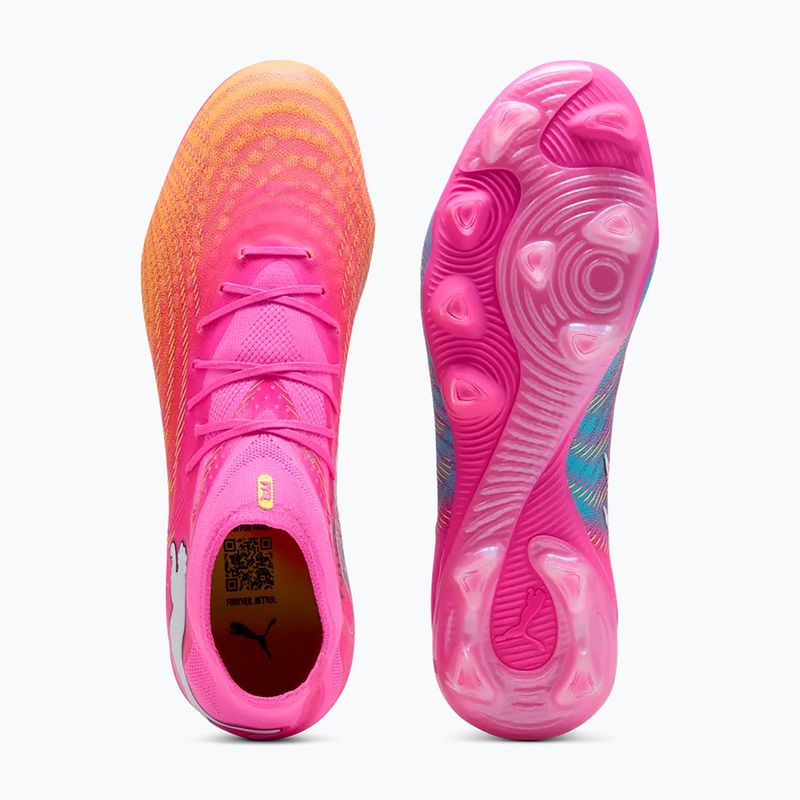 Football boots PUMA Future 9 Pro FG/AG poison pink/sun stream/bright aqua/puma white 3