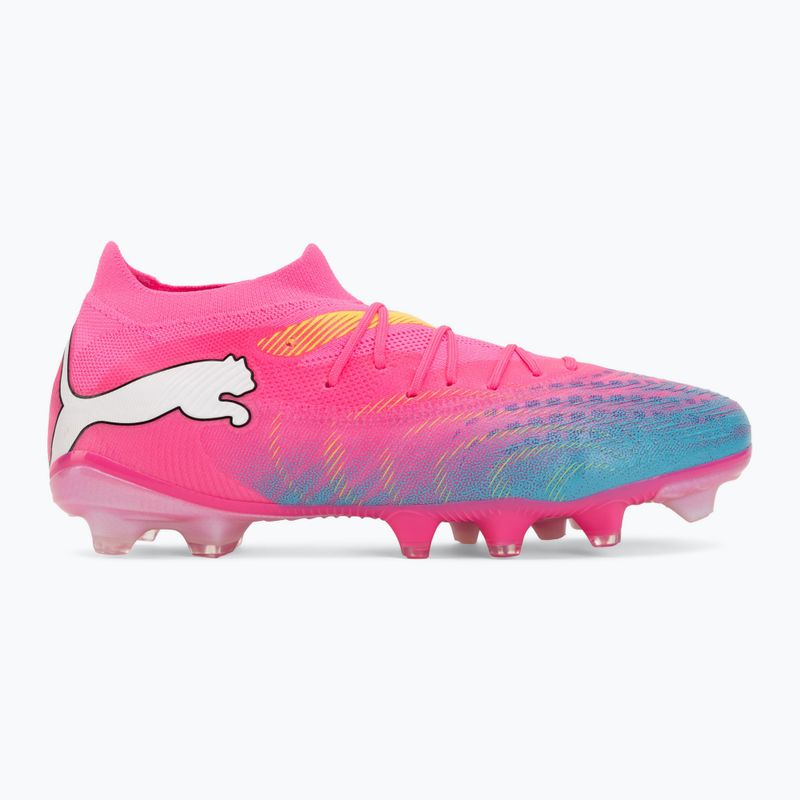 Football boots PUMA Future 9 Match FG/AG poison pink/puma wht/sun stream/bright aqua/puma blk 2