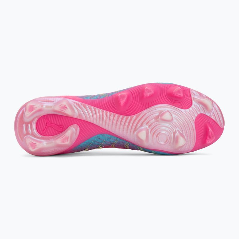 Football boots PUMA Future 9 Match FG/AG poison pink/puma wht/sun stream/bright aqua/puma blk 4