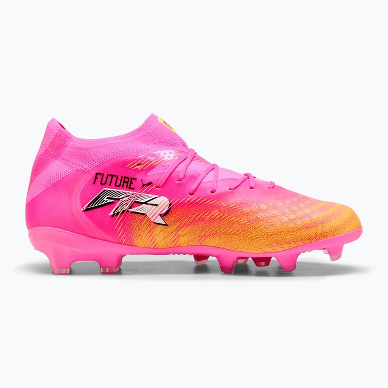 Children's football boots PUMA Future 9 Pro FG/AG Jr poison pink/puma wht/sun stream/bright aqua/puma blk 2