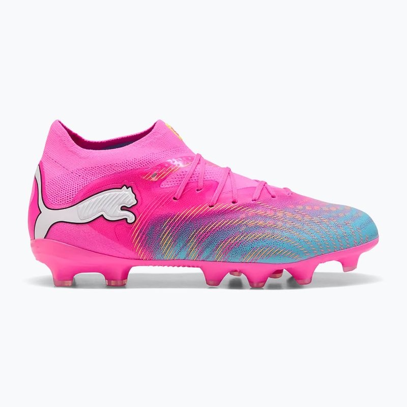 Children's football boots PUMA Future 9 Pro FG/AG Jr poison pink/puma wht/sun stream/bright aqua/puma blk 3