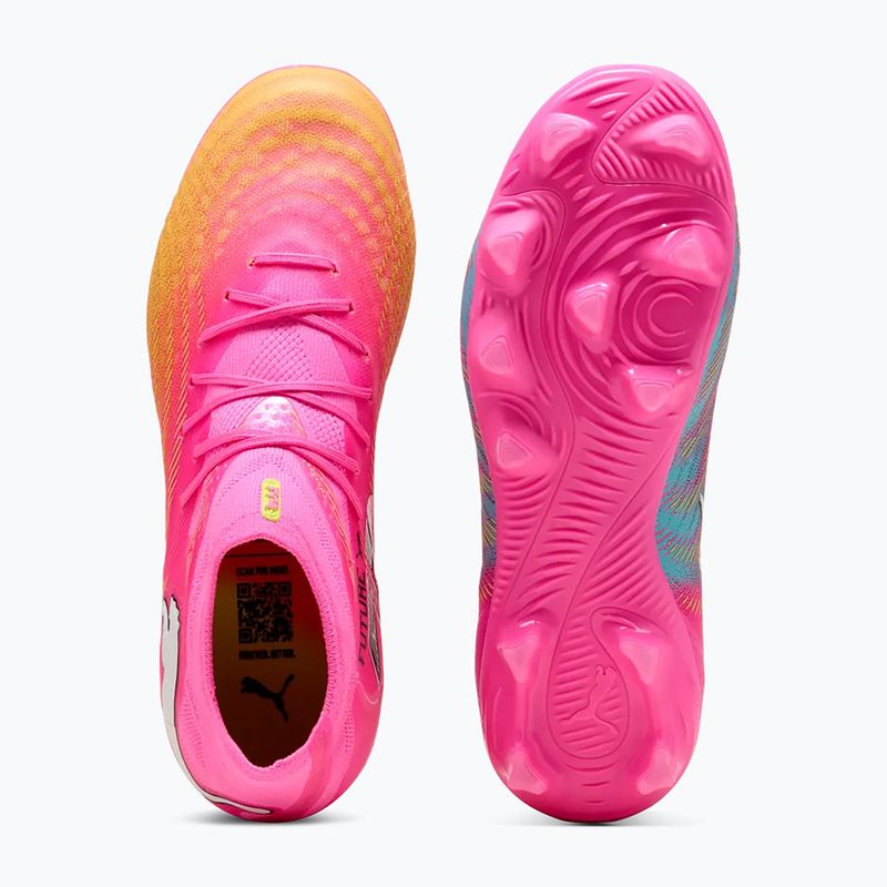 Children's football boots PUMA Future 9 Pro FG/AG Jr poison pink/puma wht/sun stream/bright aqua/puma blk 5