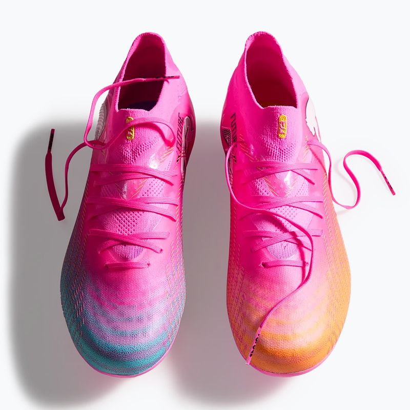Children's football boots PUMA Future 9 Pro FG/AG Jr poison pink/puma wht/sun stream/bright aqua/puma blk 6
