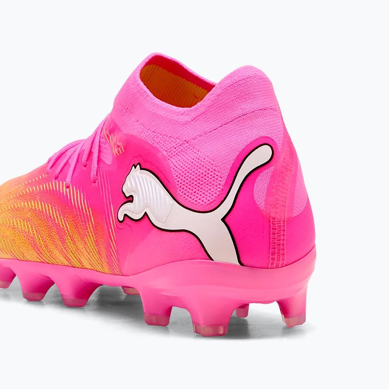 Children's football boots PUMA Future 9 Pro FG/AG Jr poison pink/puma wht/sun stream/bright aqua/puma blk 7