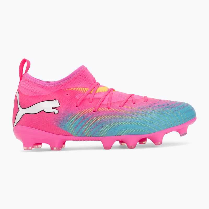 Children's football boots PUMA Future 9 Match FG/AG Jr poison pink/puma wht/sun stream/bright aqua/puma blk 2