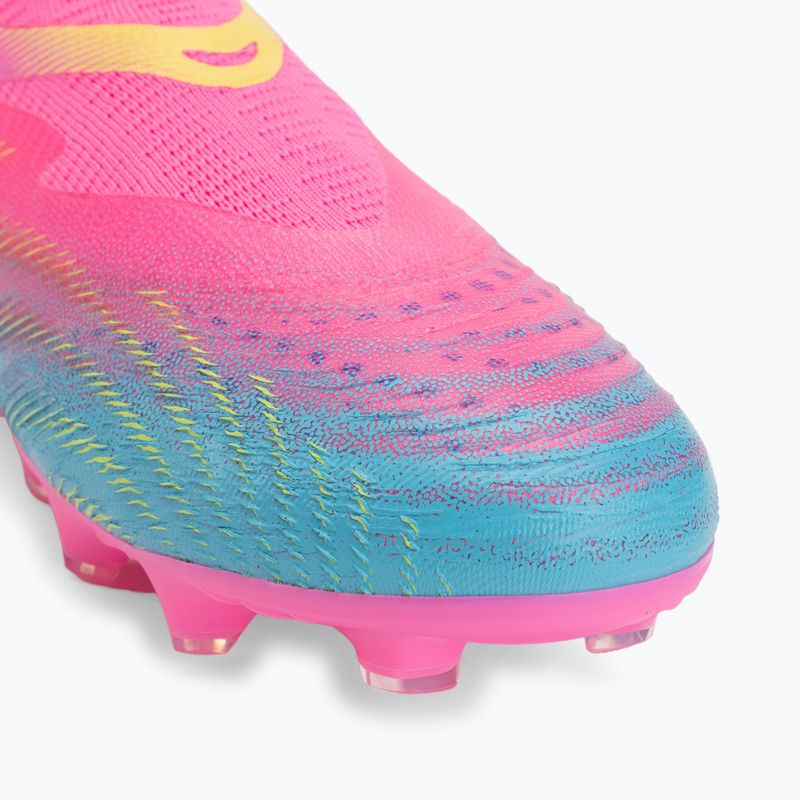 Children's football boots PUMA Future 9 Match LL FG/AG Jr poison pink/puma wht/sun stream/bright aqua/puma blk 7
