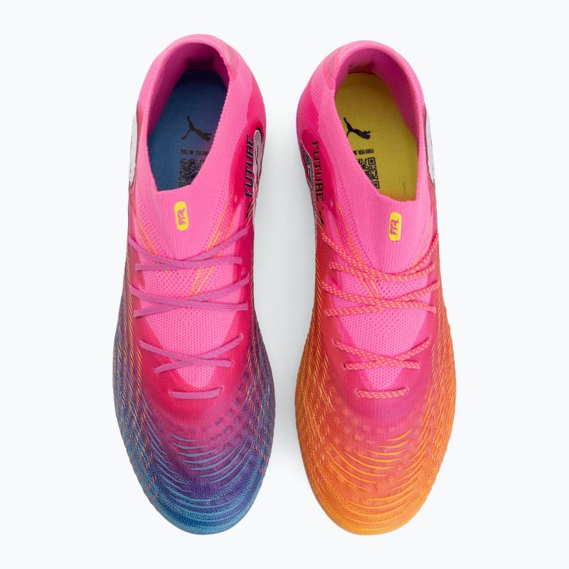 Football boots PUMA Future 9 Ultimate FG poison pink/puma wht/sun stream/bright aqua/puma blk 5
