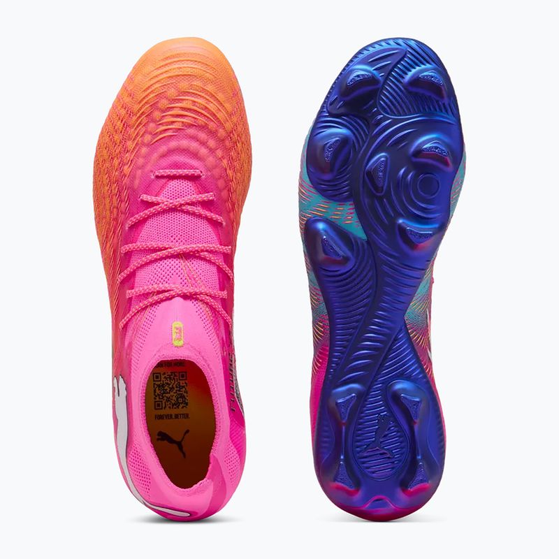 Football boots PUMA Future 9 Ultimate FG poison pink/puma wht/sun stream/bright aqua/puma blk 3