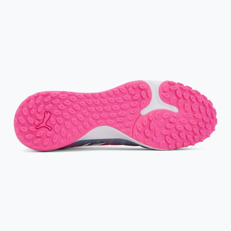 Football boots PUMA Future 9 Match TT poison pink/puma wht/sun stream/bright aqua/puma blk 4