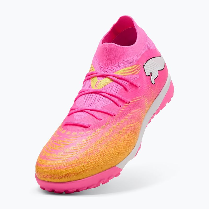 Football boots PUMA Future 9 Match TT poison pink/puma wht/sun stream/bright aqua/puma blk 4