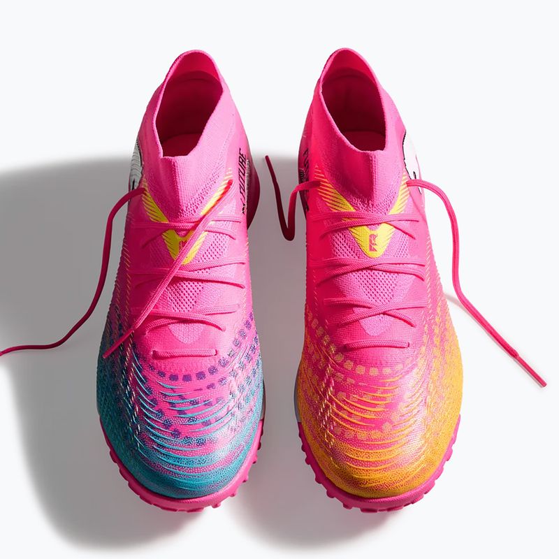 Football boots PUMA Future 9 Match TT poison pink/puma wht/sun stream/bright aqua/puma blk 6