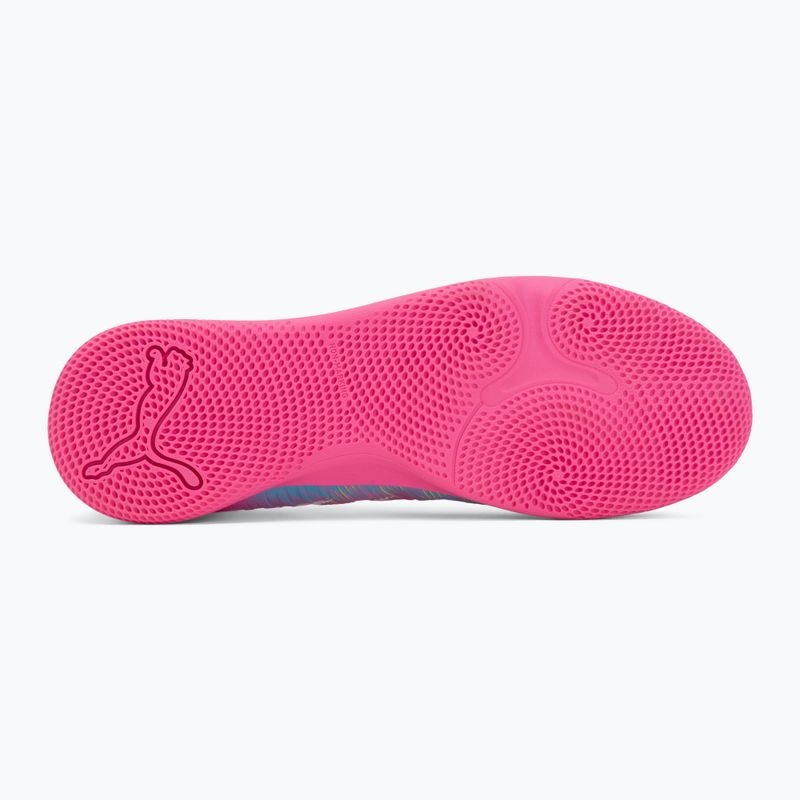 Children's football boots PUMA Future 9 Play IT Jr poison pink/puma wht/sun stream/bright aqua/puma blk 4
