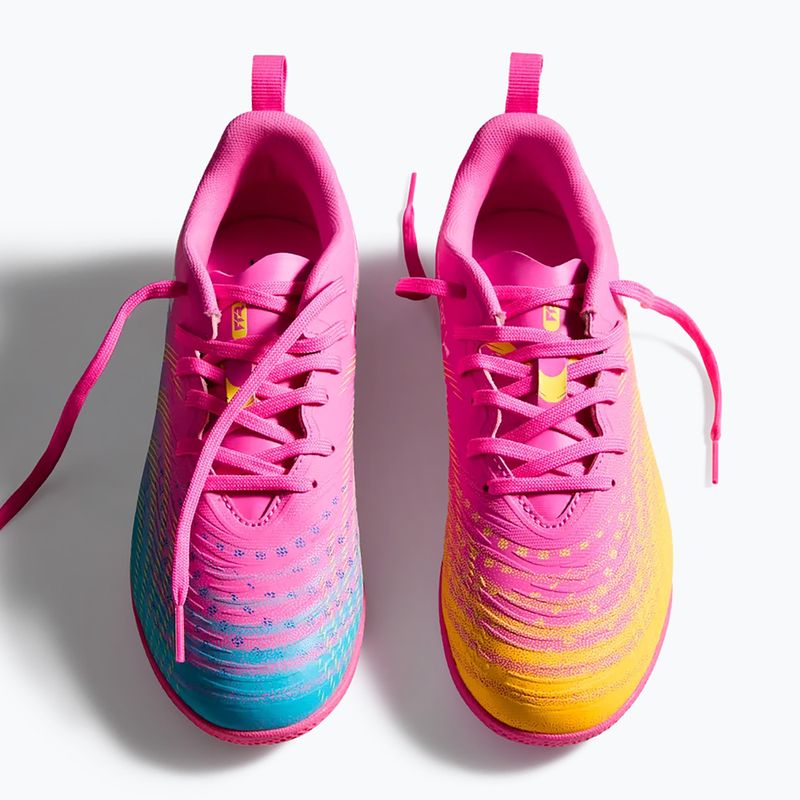 Children's football boots PUMA Future 9 Play IT Jr poison pink/puma wht/sun stream/bright aqua/puma blk 4