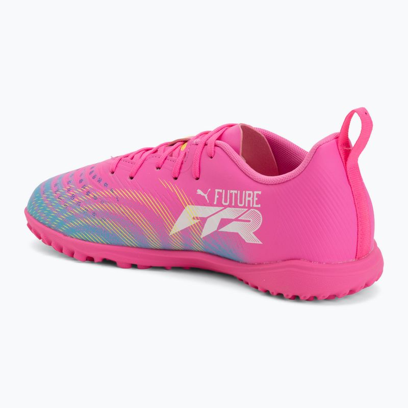 Children's football boots PUMA Future 9 Play TT poison pink/puma wht/sun stream/bright aqua/puma blk 3