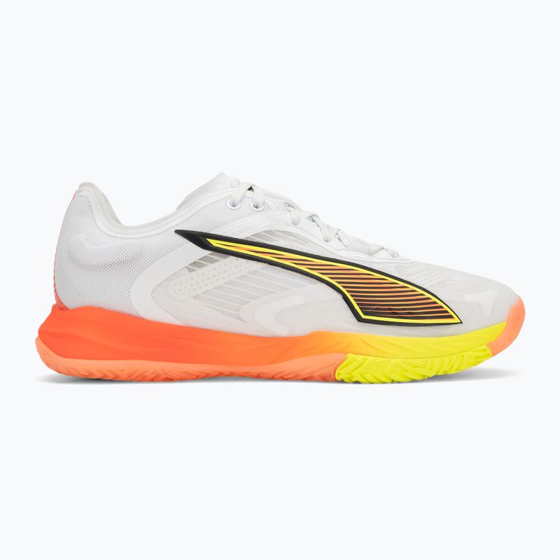 Handball shoes PUMA Accelerate Nitro SQD 4 Game On puma white/glowing red/ultra blue 2