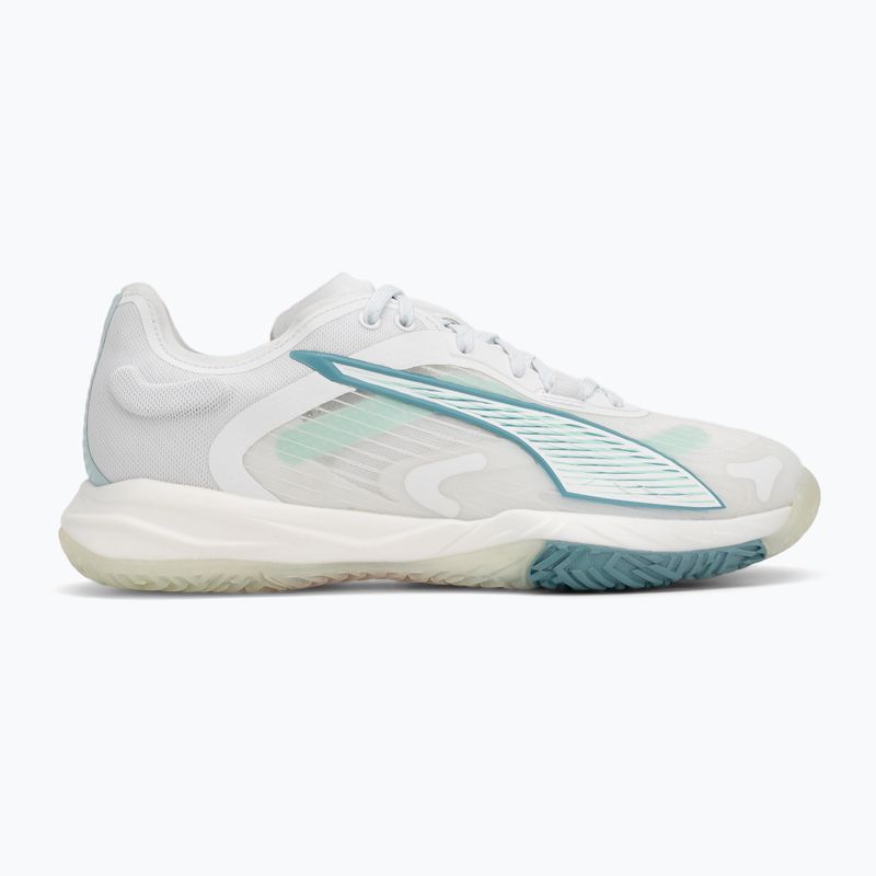 Women's handball shoes PUMA Accelerate Nitro SQD 4 Game On puma white/baltic sea blue/fresh water 2