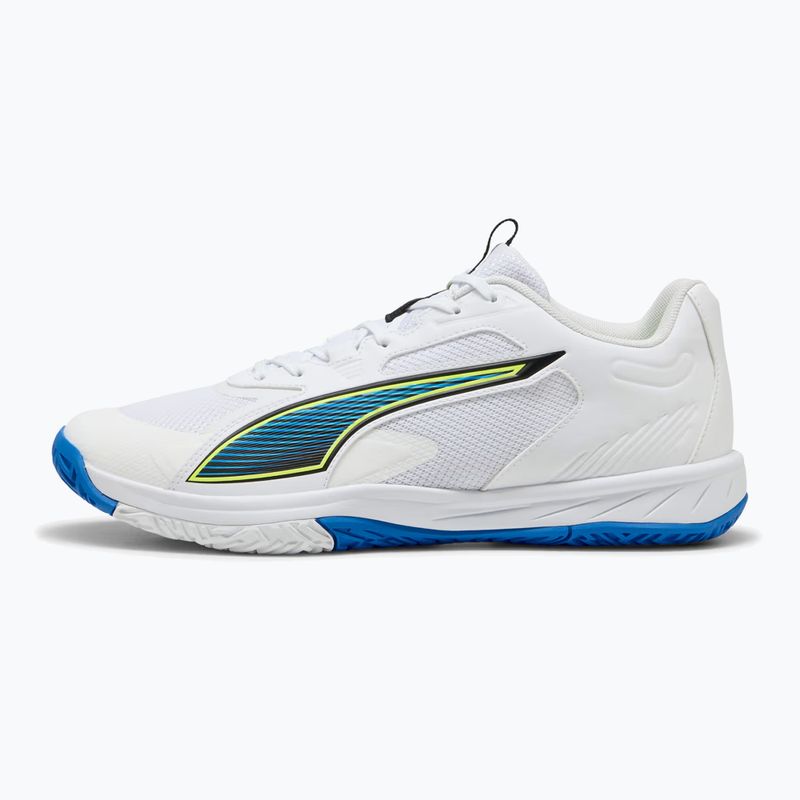 Handball shoes PUMA Accelerate Turbo 4 Game On puma white/glowing red/ultra blue 8