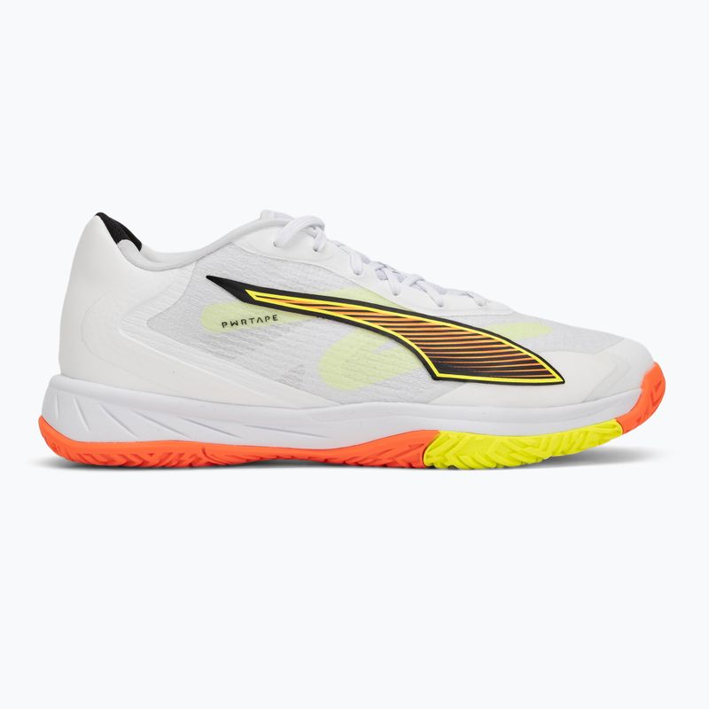 Handball shoes PUMA Accelerate Turbo 4 Game On puma white/glowing red/ultra blue 2