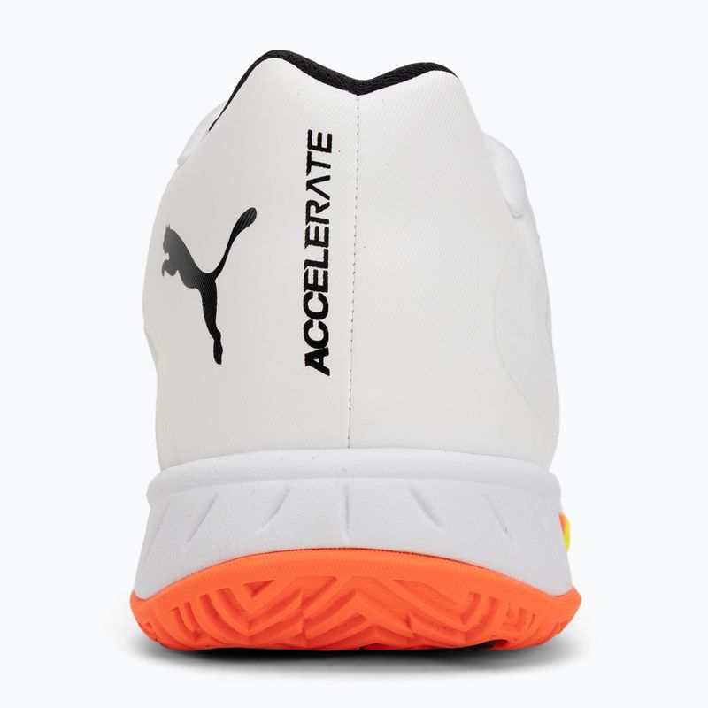 Handball shoes PUMA Accelerate Turbo 4 Game On puma white/glowing red/ultra blue 6