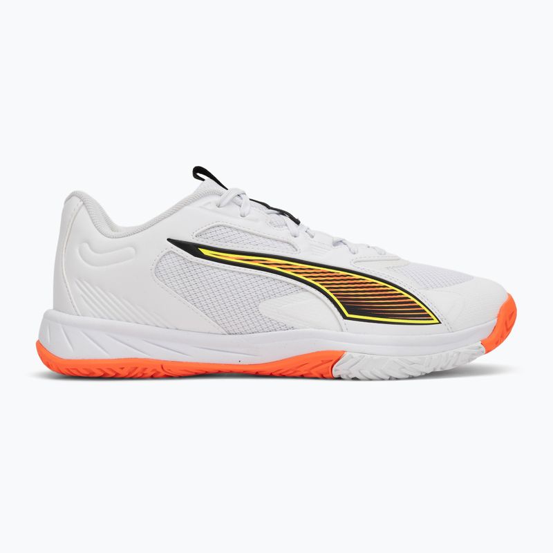 Handball shoes PUMA Accelerate Pro 4 Game On puma white/glowing red/ultra blue 2