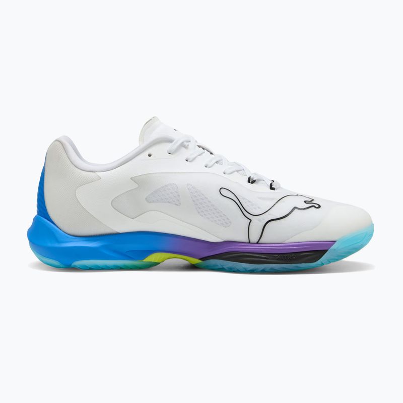 Handball shoes PUMA Vantage Nitro Game On puma white/glowing red/ultra blue 9