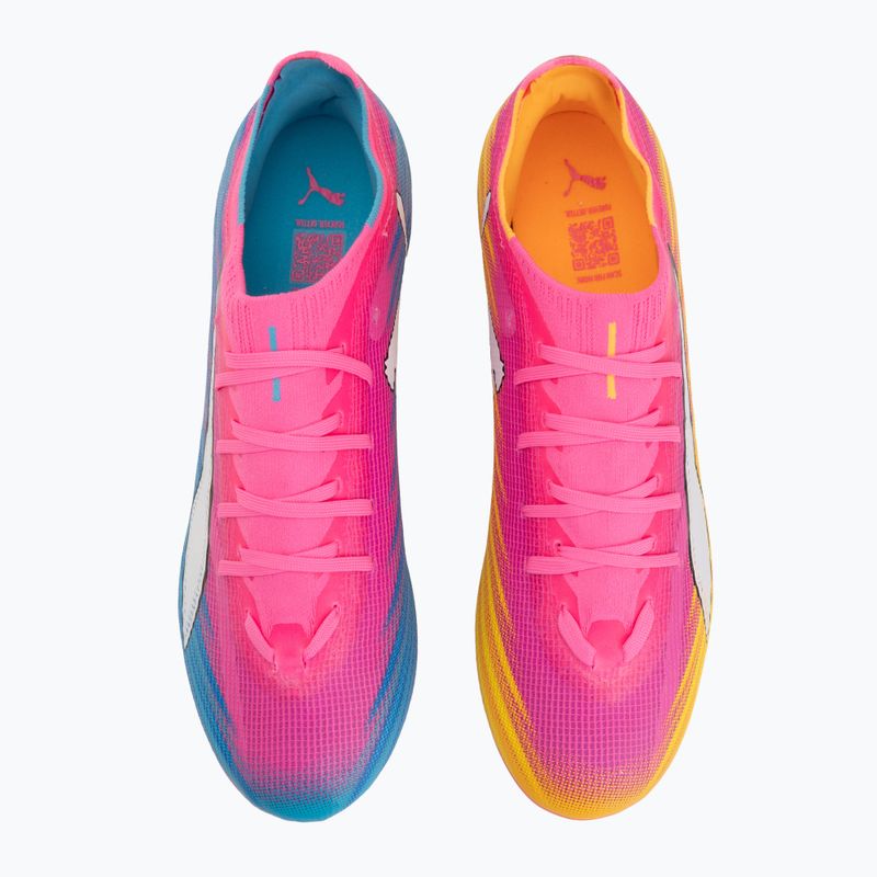 Football boots PUMA Ultra 6 Match FG/AG poison pink/puma wht/sun stream/bright aqua/puma blk 5