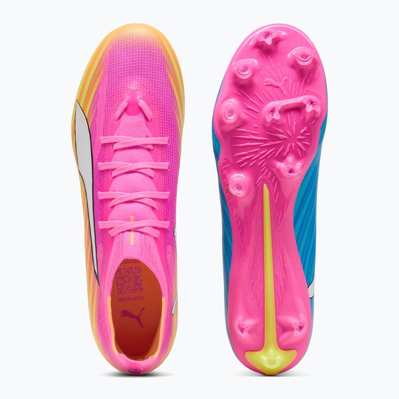 Football boots PUMA Ultra 6 Match FG/AG poison pink/puma wht/sun stream/bright aqua/puma blk 5